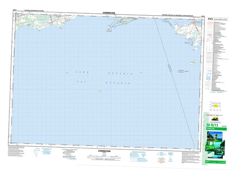 030N13 Consecon Canadian topographic map, 1:50,000 scale
