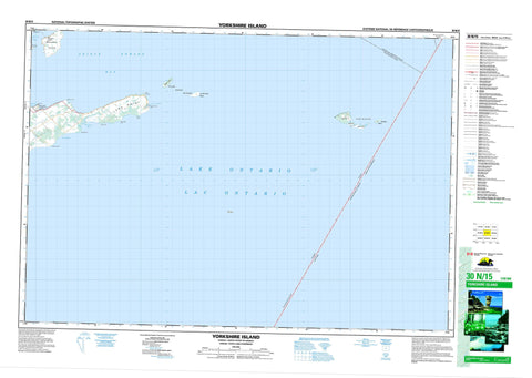 030N15 Yorkshire Island Canadian topographic map, 1:50,000 scale