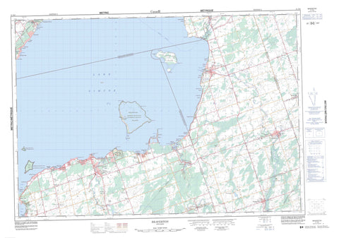 031D06 Beaverton Canadian topographic map, 1:50,000 scale
