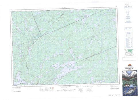 031E07 Kawagama Lake Canadian topographic map, 1:50,000 scale