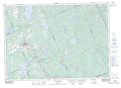 031E11 Burk s Falls Canadian topographic map, 1:50,000 scale