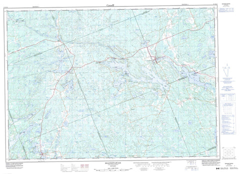 031E12 Magnetawan Canadian topographic map, 1:50,000 scale