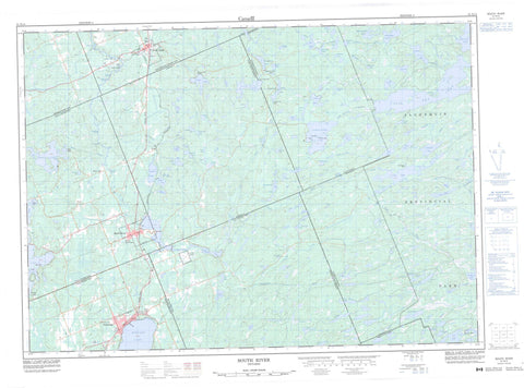 031E14 South River Canadian topographic map, 1:50,000 scale