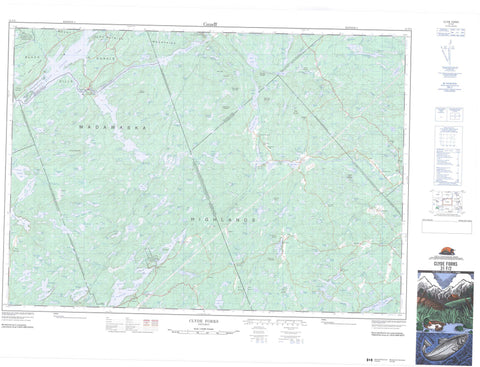 031F02 Clyde Forks Canadian topographic map, 1:50,000 scale