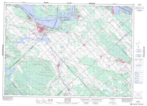 031F08 Arnprior Canadian topographic map, 1:50,000 scale