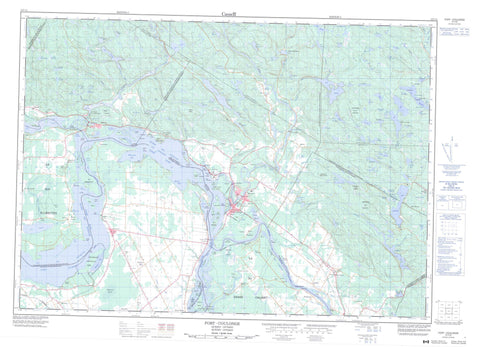 031F15 Fort Coulonge Canadian topographic map, 1:50,000 scale