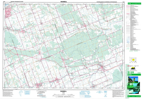031G06 Russell Canadian topographic map, 1:50,000 scale
