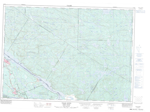 031K03 Chalk River Canadian topographic map, 1:50,000 scale