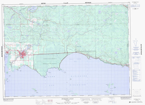 031L05 Sturgeon Falls Canadian topographic map, 1:50,000 scale
