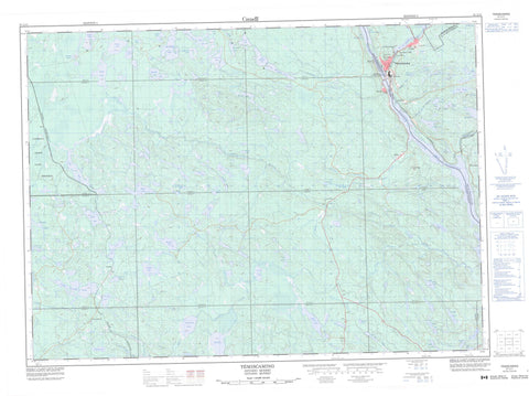 031L11 Temiscaming Canadian topographic map, 1:50,000 scale