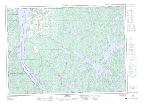 031M03 Fabre Canadian topographic map, 1:50,000 scale