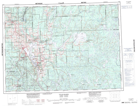 031M Ville Marie Canadian topographic map, 1:250,000 scale