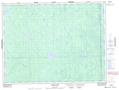 032E12 Chabbie Lake Canadian topographic map, 1:50,000 scale