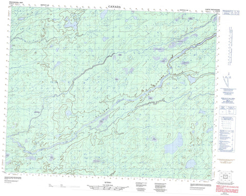 032N12 Canadian topographic map, 1:50,000 scale