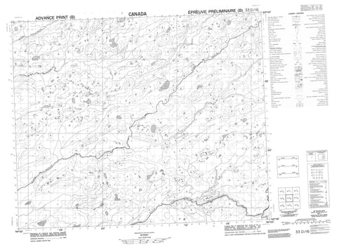033D16 Riviere De Peuplier Canadian topographic map, 1:50,000 scale