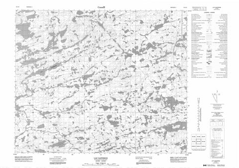 033G03 Lac Casterne Canadian topographic map, 1:50,000 scale