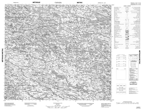 034B03 Canadian topographic map, 1:50,000 scale