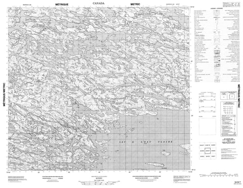 034B07 Canadian topographic map, 1:50,000 scale