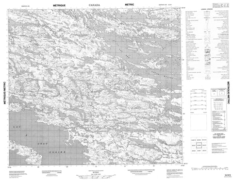 034B08 Canadian topographic map, 1:50,000 scale