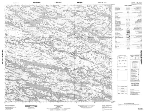 034B10 Canadian topographic map, 1:50,000 scale