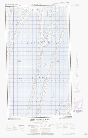 034D03E Upper Wetalltok Bay Canadian topographic map, 1:50,000 scale