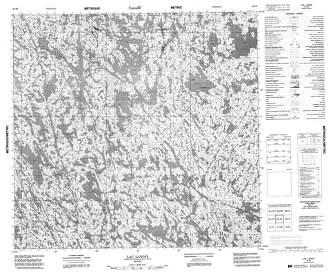 034J09 Lac Lanoix Canadian topographic map, 1:50,000 scale