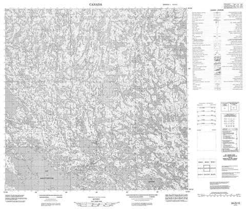 034O15 Canadian topographic map, 1:50,000 scale