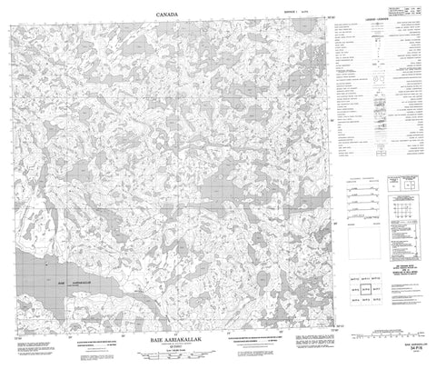 034P06 Baie Aariakallak Canadian topographic map, 1:50,000 scale