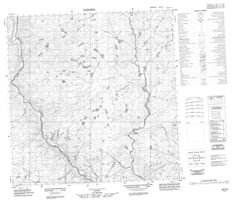 035A09 Canadian topographic map, 1:50,000 scale