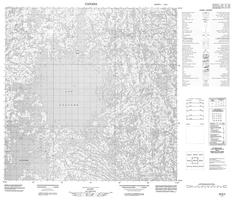 035B03 Canadian topographic map, 1:50,000 scale
