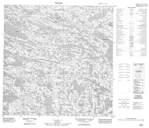 035B05 Canadian topographic map, 1:50,000 scale