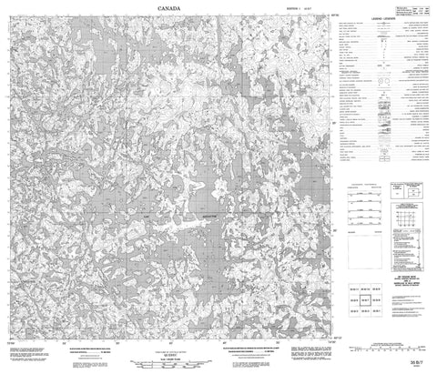 035B07 Canadian topographic map, 1:50,000 scale