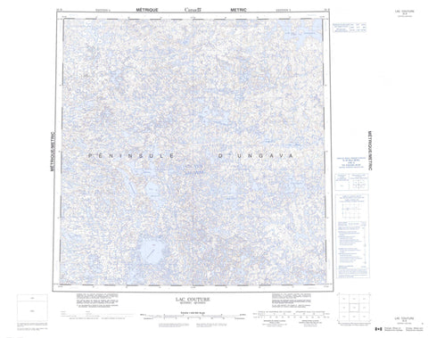 035B Lac Couture Canadian topographic map, 1:250,000 scale