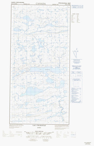 035G05W Lac Chukotat Canadian topographic map, 1:50,000 scale