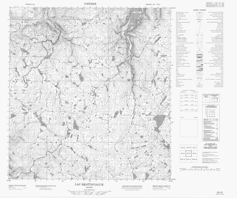 035J03 Lac Iqiattavialuk Canadian topographic map, 1:50,000 scale