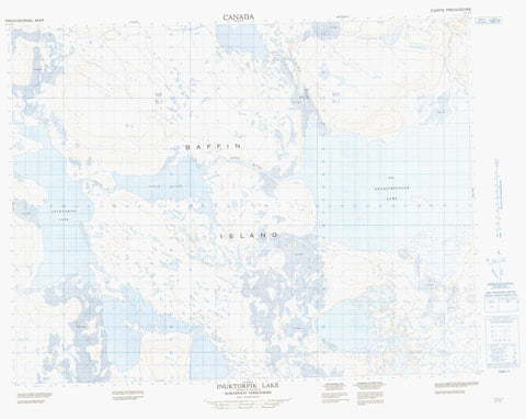 037G04 Inuktorfik Lake Canadian topographic map, 1:50,000 scale