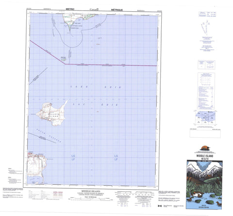 040G10 Middle Island Canadian topographic map, 1:50,000 scale