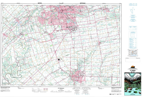 040I14 St Thomas Canadian topographic map, 1:50,000 scale