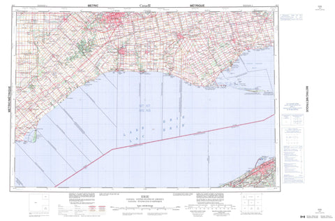 040I Erie Canadian topographic map, 1:250,000 scale