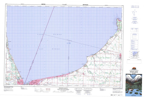 040O01 Brights Grove Canadian topographic map, 1:50,000 scale