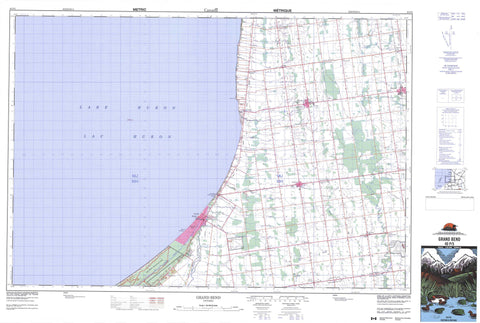 040P05 Grand Bend Canadian topographic map, 1:50,000 scale
