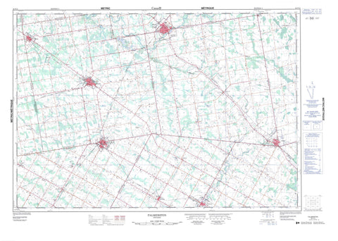 040P15 Palmerston Canadian topographic map, 1:50,000 scale