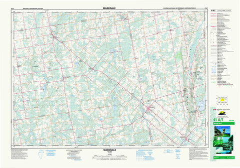 041A07 Markdale Canadian topographic map, 1:50,000 scale