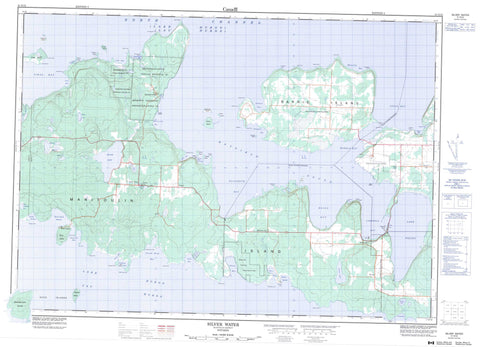 041G15 Silver Water Canadian topographic map, 1:50,000 scale