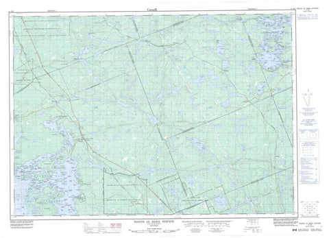041H09 Pointe Au Baril Station Canadian topographic map, 1:50,000 scale