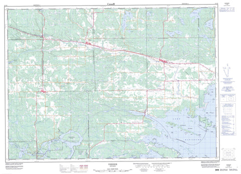 041I08 Verner Canadian topographic map, 1:50,000 scale