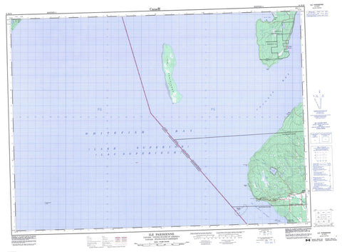 041K10 Ile Parisienne Canadian topographic map, 1:50,000 scale