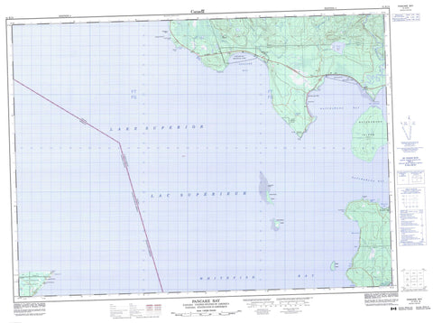 041K15 Pancake Bay Canadian topographic map, 1:50,000 scale