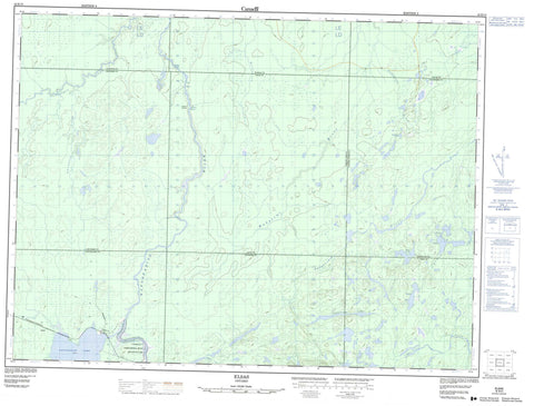 042B10 Elsas Canadian topographic map, 1:50,000 scale