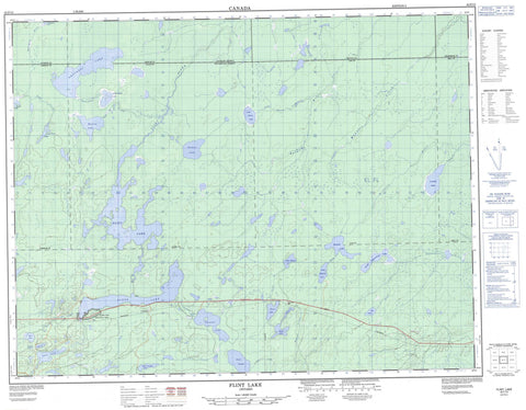 042F13 Flint Lake Canadian topographic map, 1:50,000 scale